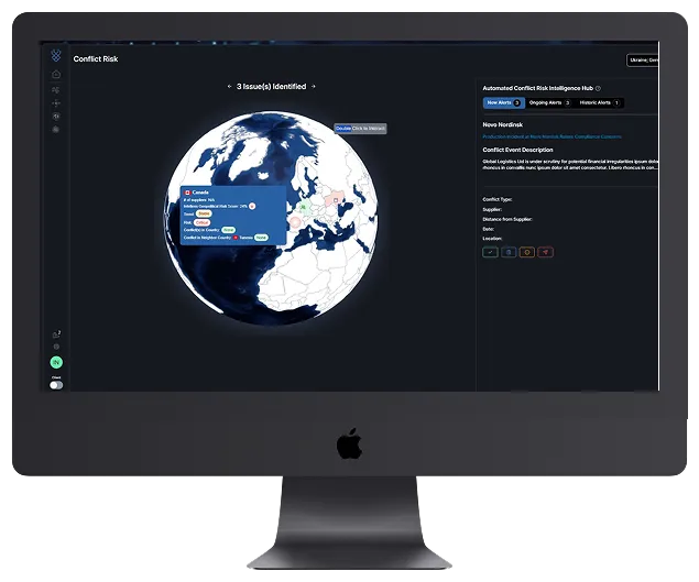 Illustrative dashboard preview for Climate Risk Scanner
